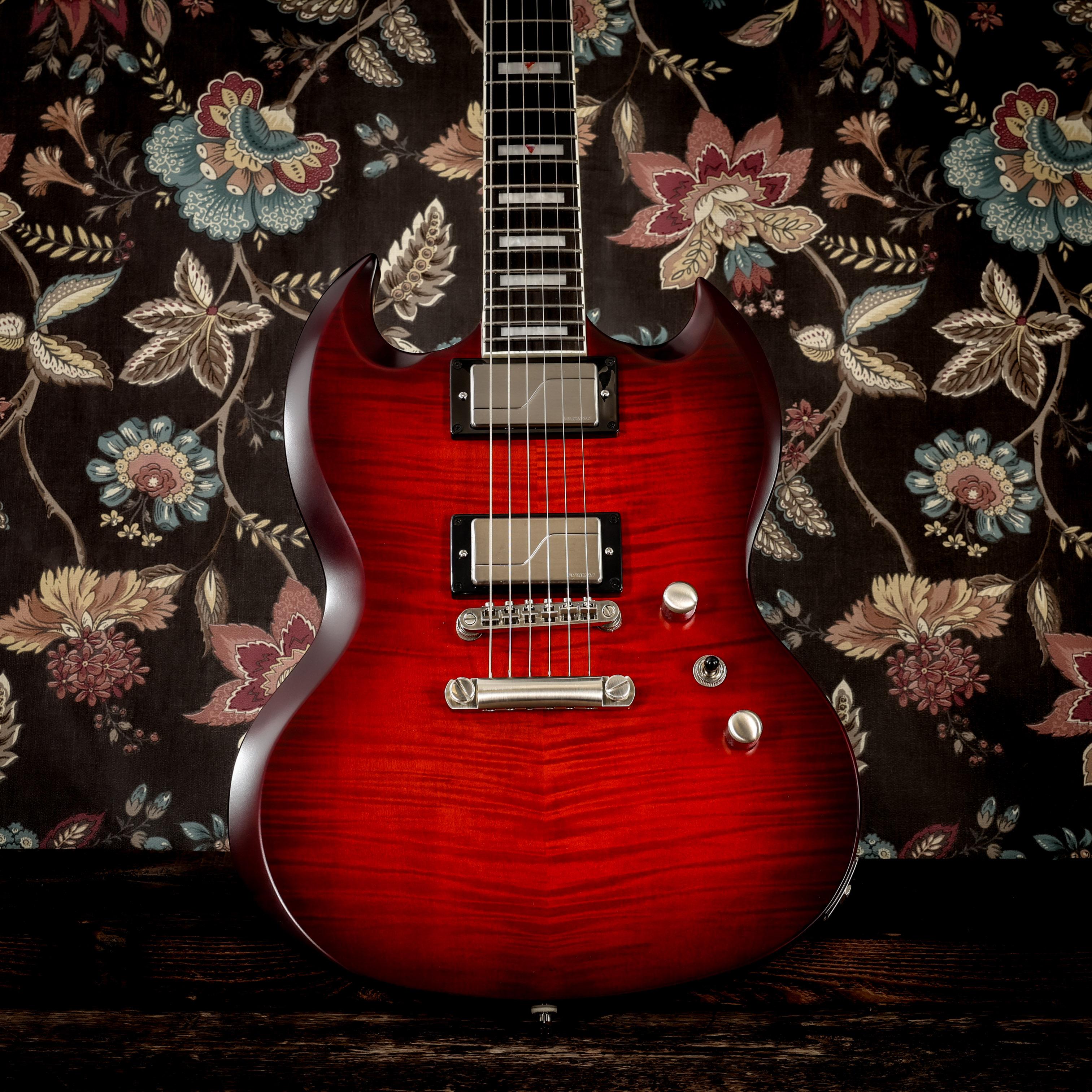 Epiphone SG Prophecy Electric Guitar in Aged Bengal Tiger Burst